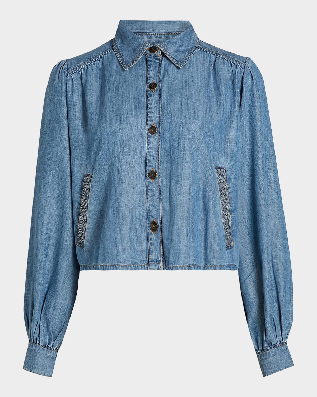 Ramy Brook Aisla Spread Collar Top
