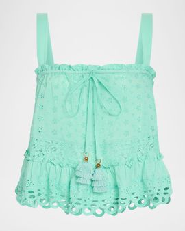 Ramy Brook Amina Eyelet Tank Top