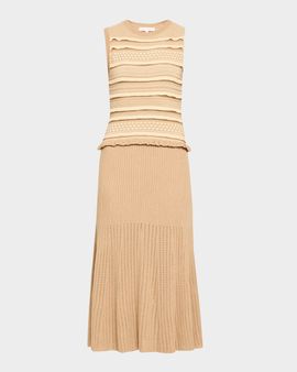 Ramy Brook Annie Compact Knit Midi Dress