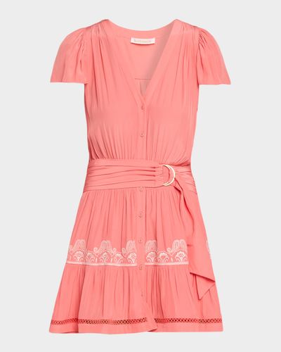 Ramy Brook Aster Embroidered Mini Dress
