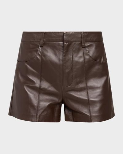 Ramy Brook Aurea Leather Shorts