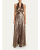 Ramy Brook Aurora Metallic Halterneck Gown - 2