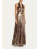 Ramy Brook Aurora Metallic Halterneck Gown - 4