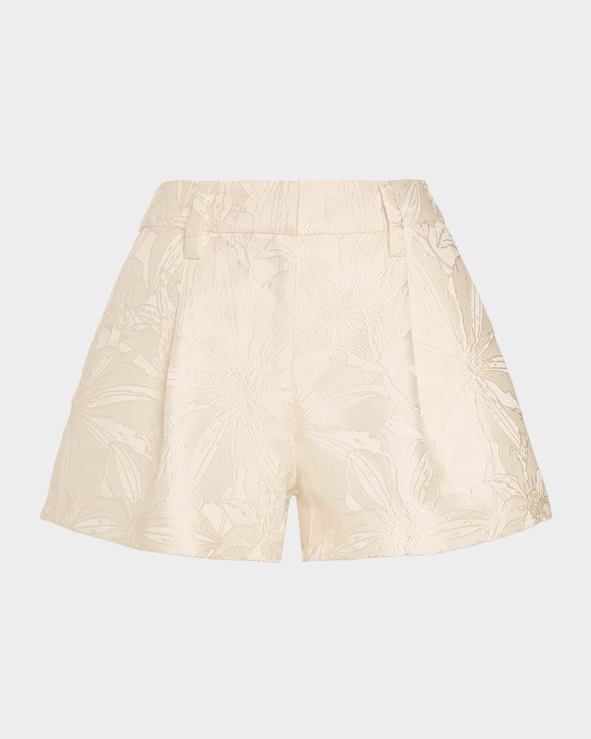 Ramy Brook Autumn Floral Jacquard Tailored Shorts