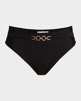 Ramy Brook Bethany Chain-Trim Bikini Bottom