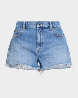 Ramy Brook Briar Studded Denim Shorts