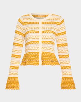 Ramy Brook Brit Ruffled Cardigan