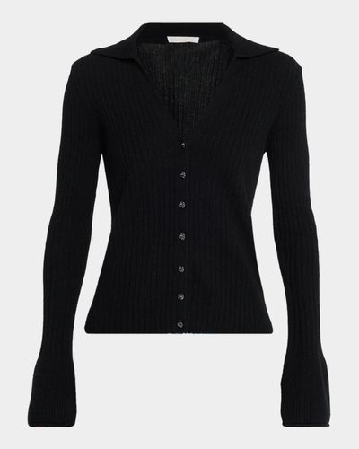 Ramy Brook Cathy Rib-Knit Cashmere Cardigan