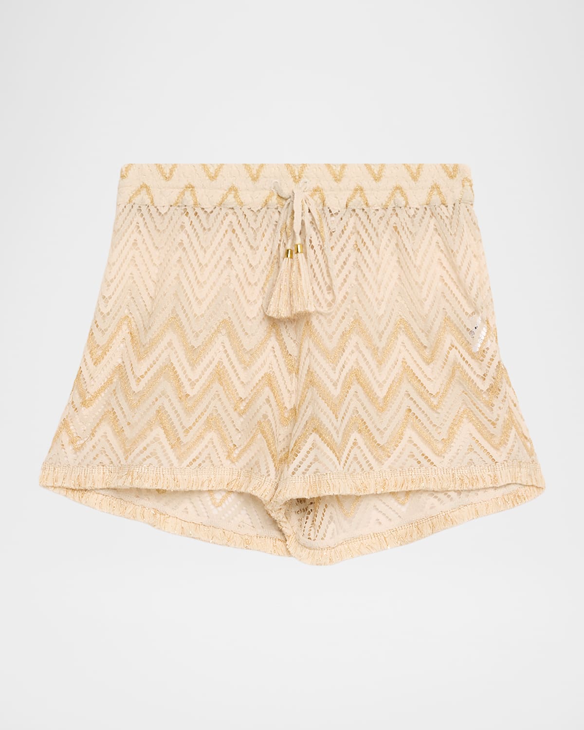 Ramy Brook Chevron Duke Coverup Shorts