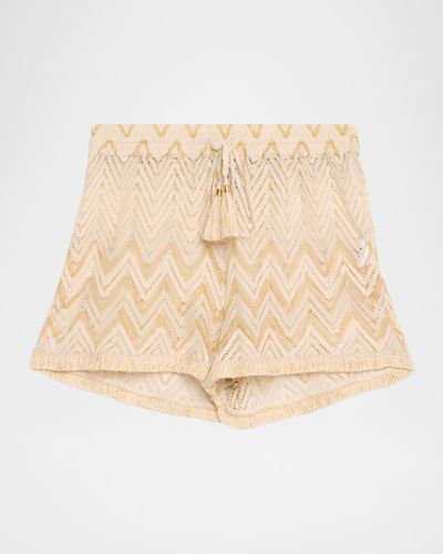 Ramy Brook Chevron Duke Coverup Shorts