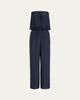 Ramy Brook Christiana Smocked Embellished Strapless Jumpsuit - 1
