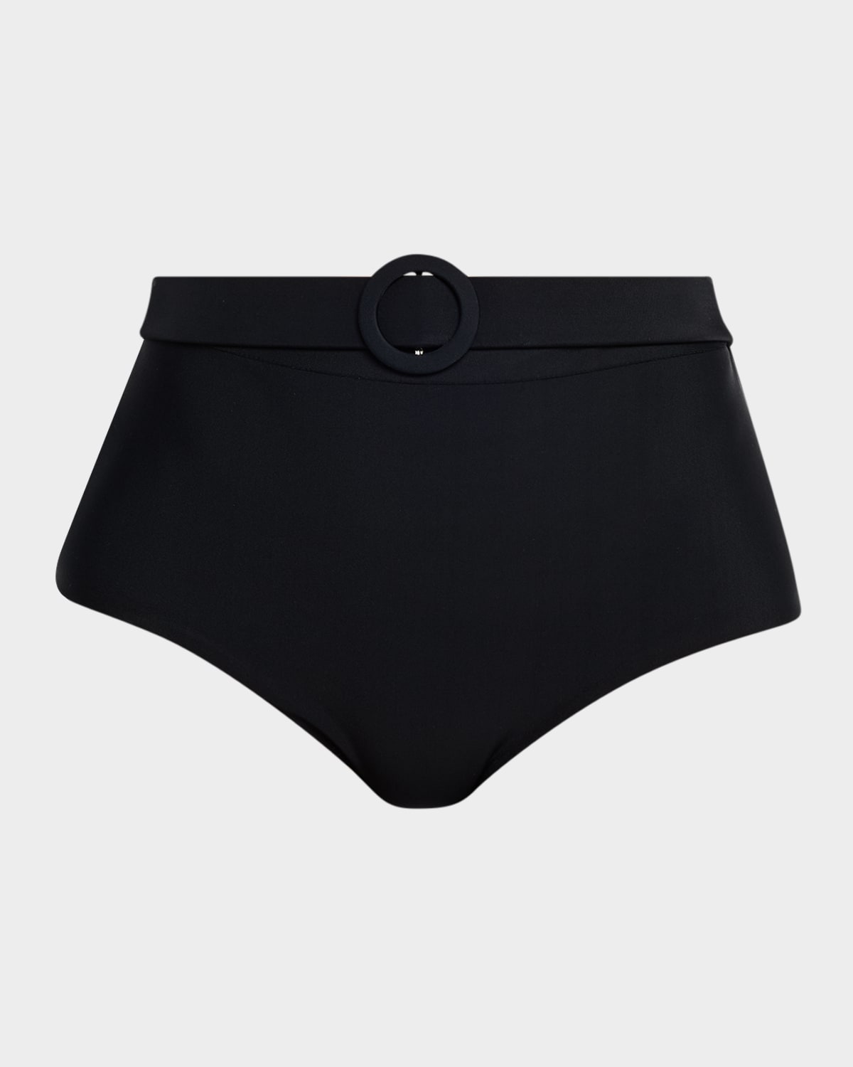 Ramy Brook Danica Belted High-Waist Bikini Bottoms