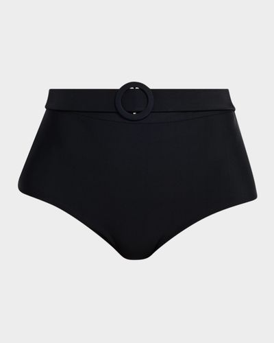 Ramy Brook Danica Belted High-Waist Bikini Bottoms
