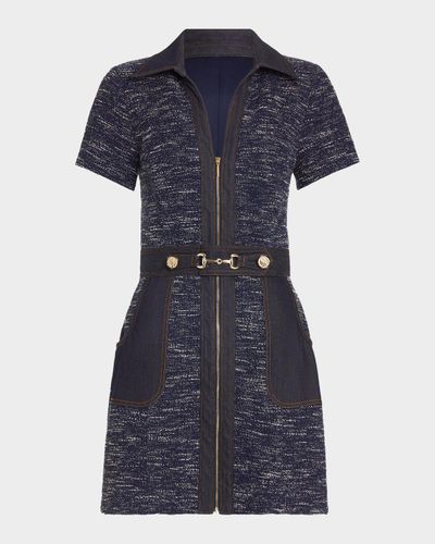 Ramy Brook Darla Denim Tweed Mini Dress