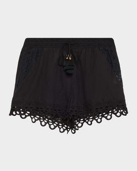 Ramy Brook Diane Eyelet Drawstring Shorts