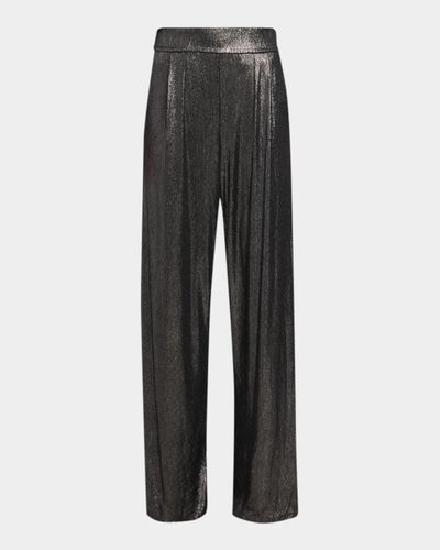 Ramy Brook Eden Draped Metallic Jumpsuit