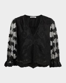 Ramy Brook Esmeralda Embroidered Blouse