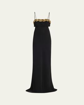 knee length dresses for ladies Doris Strapless Beaded Mini Dress in coffee combo