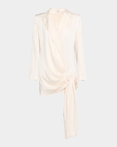 Ramy Brook Irina Pinstriped Mini Dress