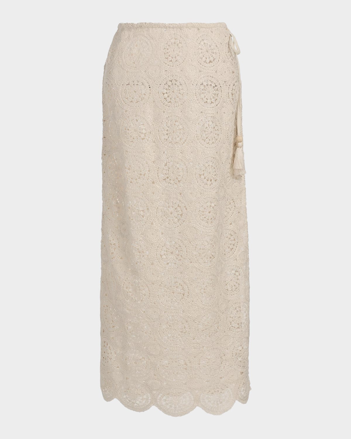 Ramy Brook Karina Crochet Midi Cover-Up Skirt