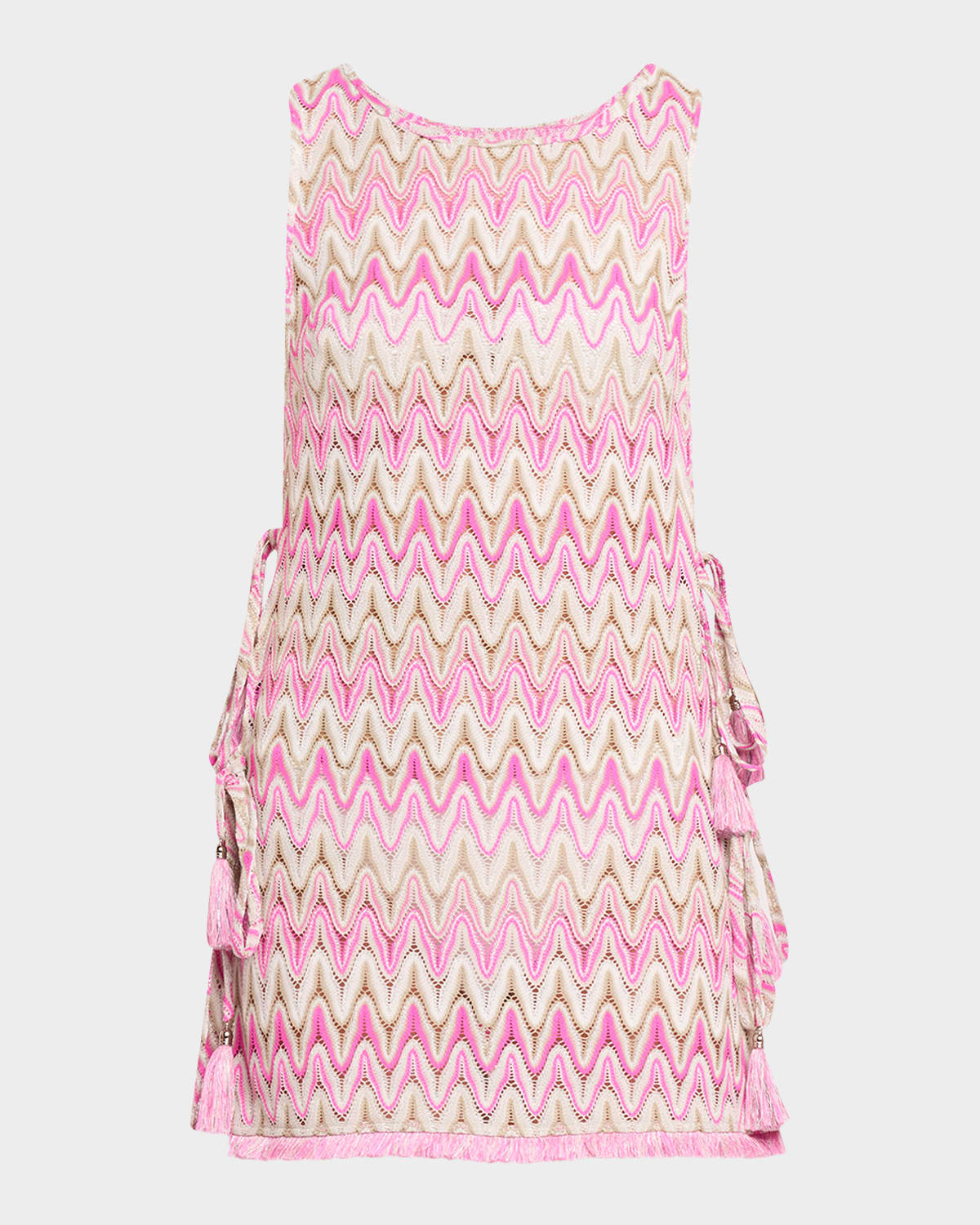 Ramy Brook Kimber Zig-Zag Coverup Mini Dress