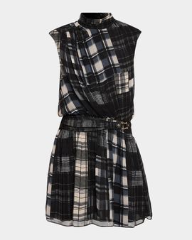 Ramy Brook Leah Plaid Mini Dress