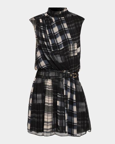 Ramy Brook Leah Plaid Mini Dress