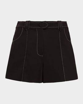 Ramy Brook Marco Cotton-Blend Shorts