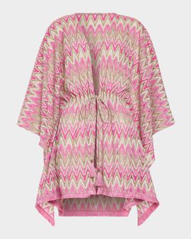 Ramy Brook McKala Zig-Zag Knit Caftan Coverup