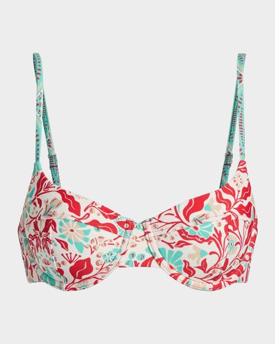 Ramy Brook Mona Floral Underwire Bikini Top