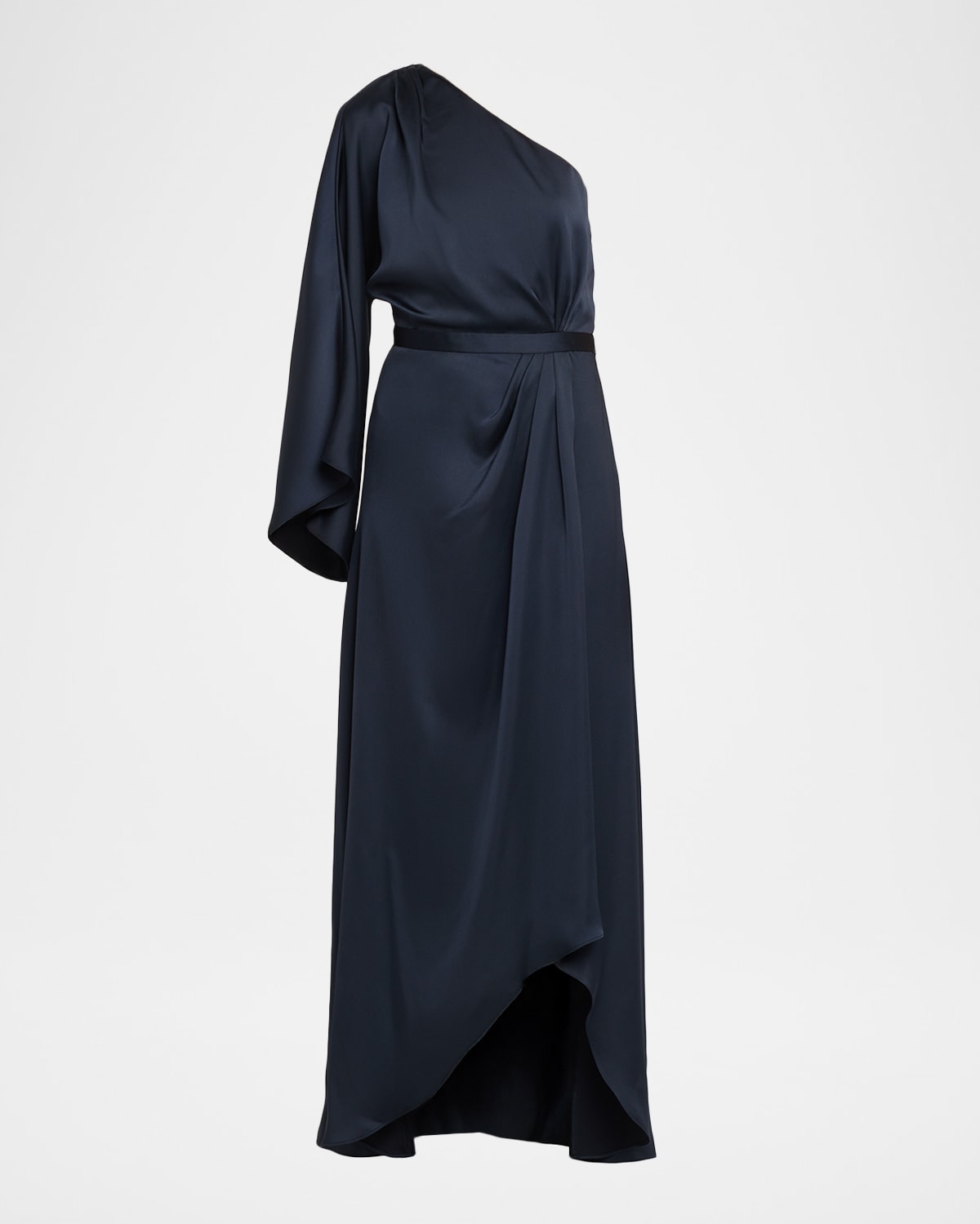 Ramy Brook Opal One-Shoulder High-Low Gown