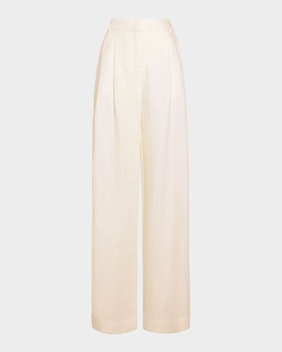 Ramy Brook Oscar Pleated Linen Pants