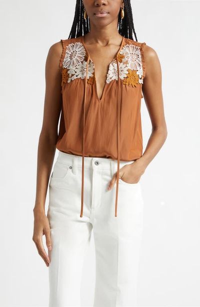 Ramy Brook Ramy Brook Adaline Embroidered Sleeveless Top