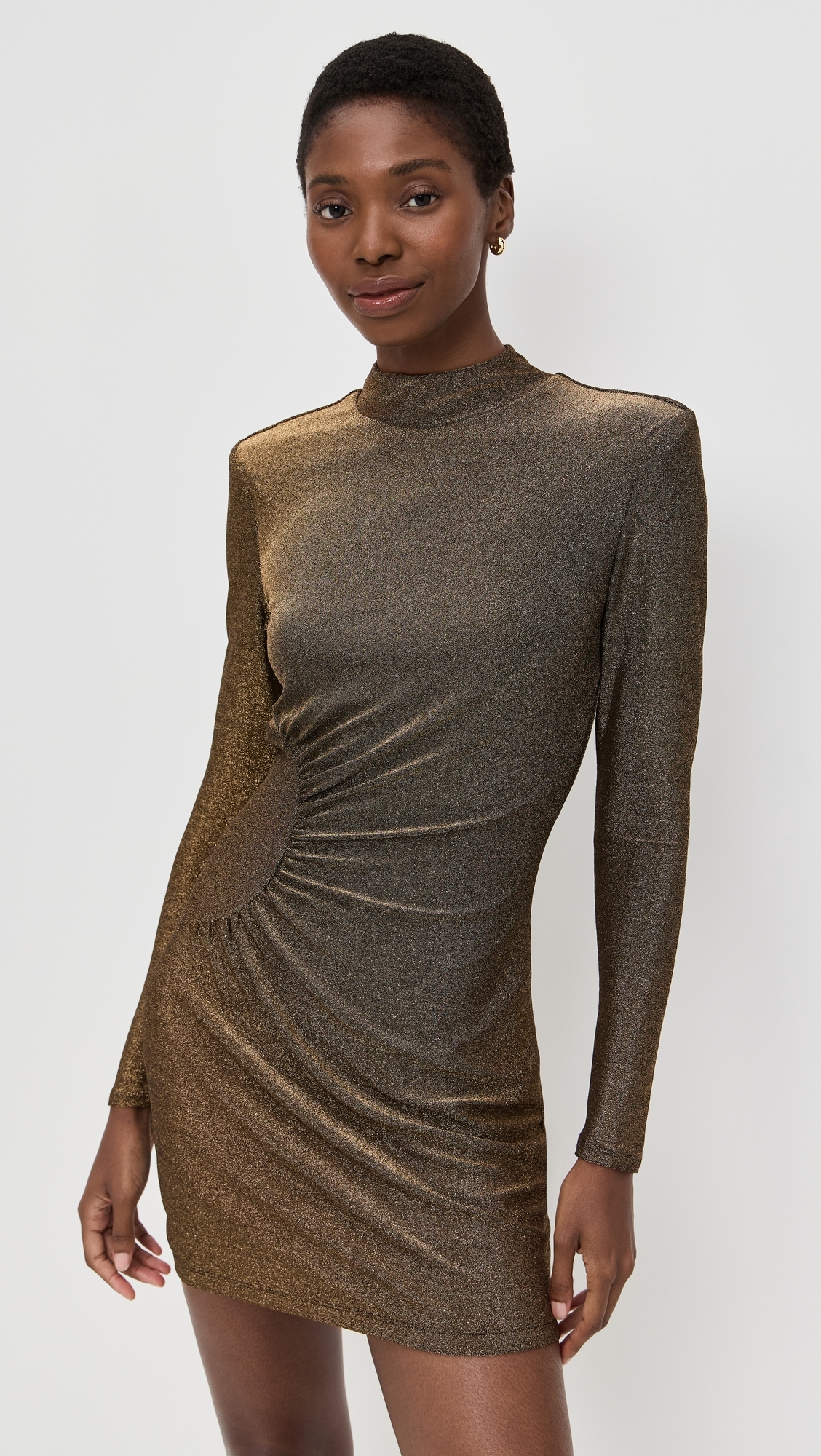 Ramy Brook - Amarylis Mini Dress Gold Knit Ramy Brook - Amarylis Mini Dress Gold Knit