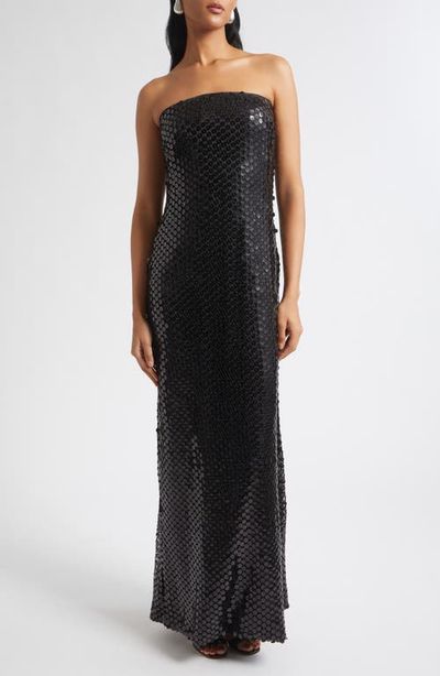 Ramy Brook Ramy Brook Angel Strapless Sequin Column Gown