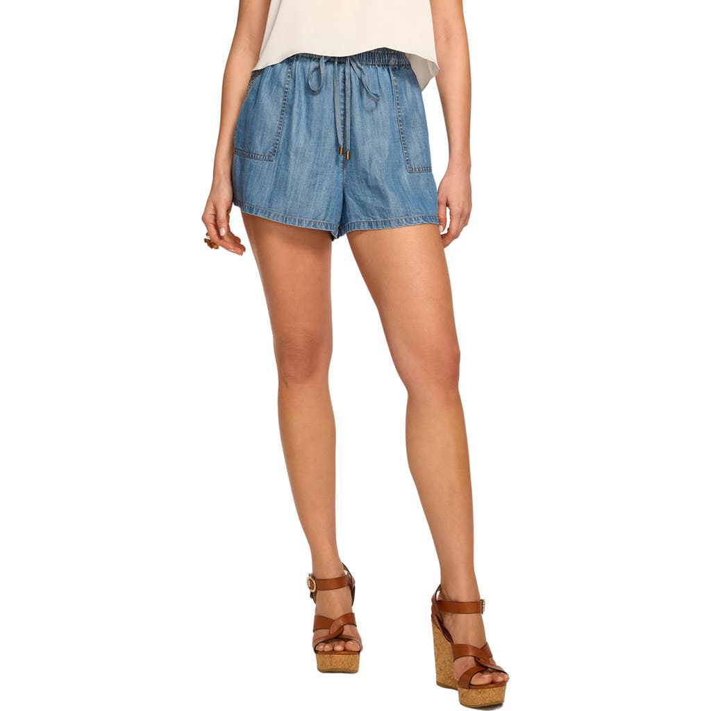 Ramy Brook Ramy Brook Annalise High Waist Chambray Shorts