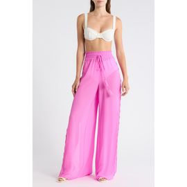 Ramy Brook Ramy Brook Athena Embellished Wide Leg Pants