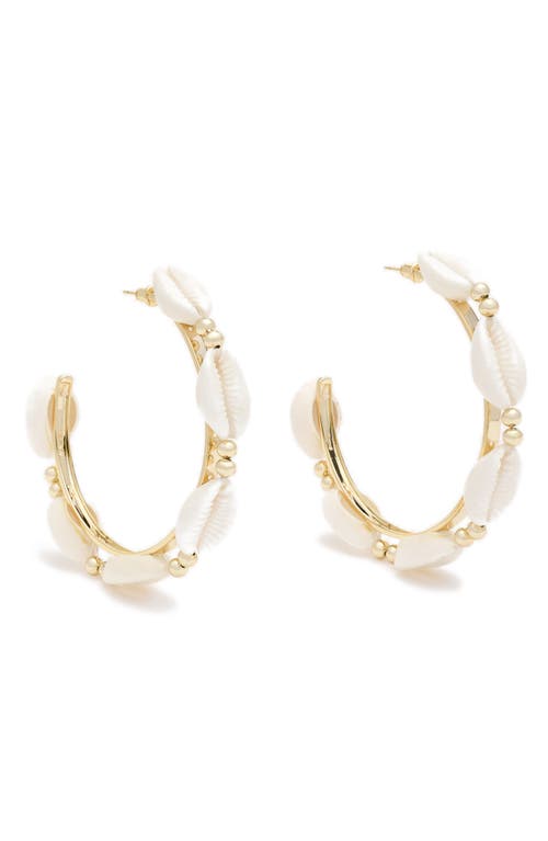Ramy Brook Ramy Brook Casie Shell Hoop Earrings
