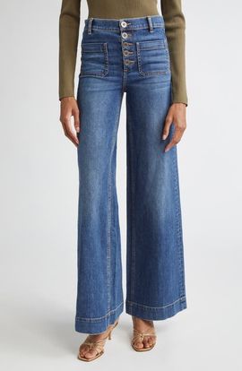 Ramy Brook Ramy Brook Cindy Patch Pocket Wide Leg Jeans
