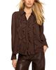 Ramy Brook Ramy Brook Claire Ruffle Front Silk Top - 1
