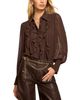 Ramy Brook Ramy Brook Claire Ruffle Front Silk Top - 2