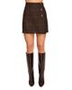 Ramy Brook Ramy Brook Connie Heritage Brown Plaid Mini Skirt - 1