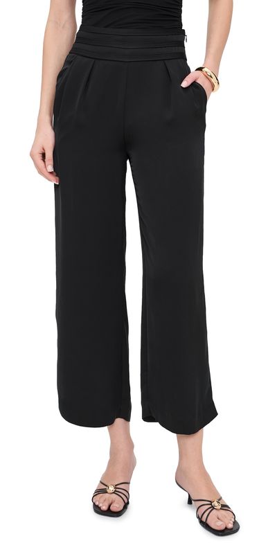 Ramy Brook Ramy Brook Cropped Joss Trousers Black