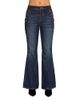 Ramy Brook Ramy Brook Demi Helena High Rise Flare Leg Jeans in Dark Rinse - 1