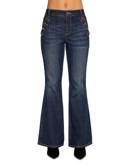 Ramy Brook Ramy Brook Demi Helena High Rise Flare Leg Jeans in Dark Rinse