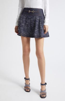 Ramy Brook Ramy Brook Diana Tweed A-Line Miniskirt
