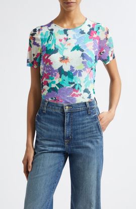 Ramy Brook Ramy Brook Ellie Floral Mesh Top