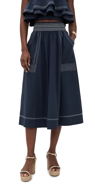 Ramy Brook Ramy Brook Galia Skirt Navy