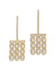 Ramy Brook Ramy Brook Glass Chain Jewelry Dominika Glass Stone Chain Drop Earrings - 1