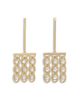 Ramy Brook Ramy Brook Glass Chain Jewelry Dominika Glass Stone Chain Drop Earrings - 2